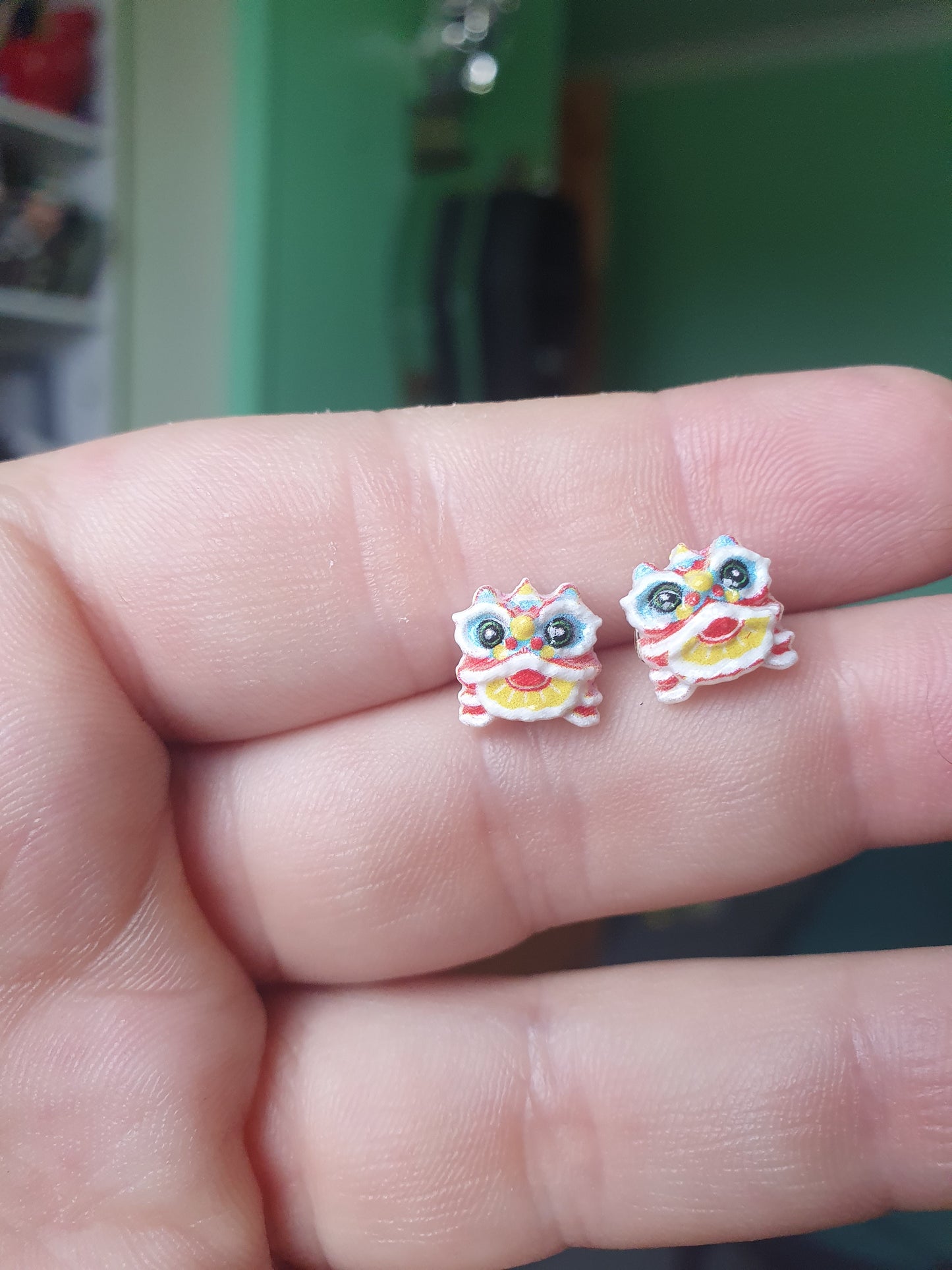 Dancing Lion Earrings