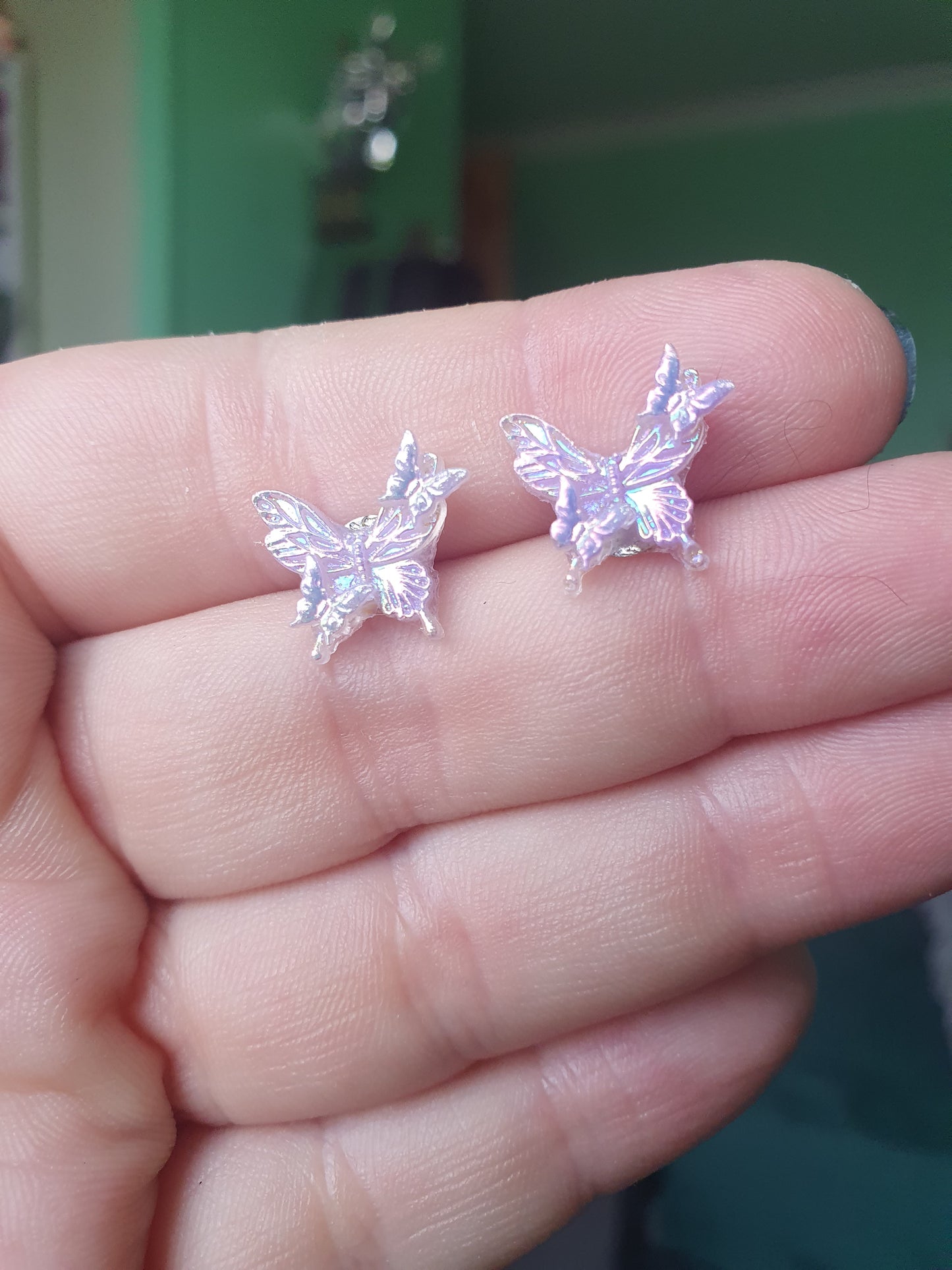 Pearly Butterfly Earrings