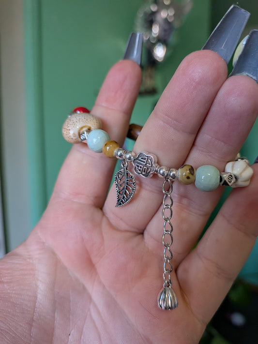 Wealth with wood bracelet