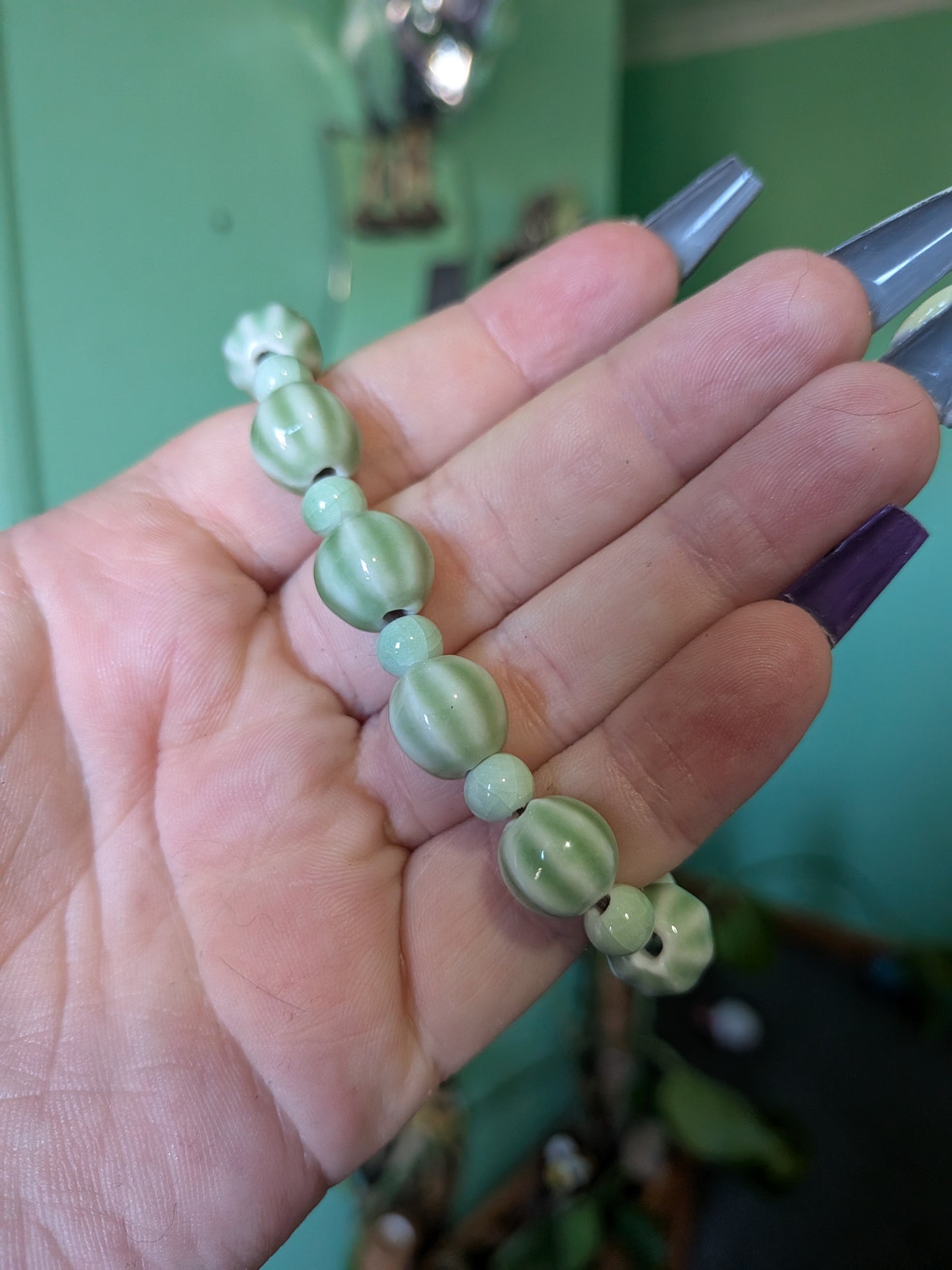 Green watermelon bracelet