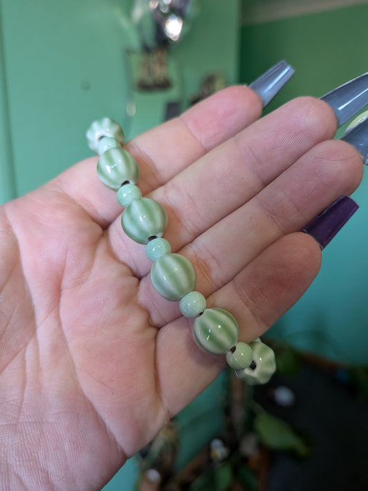 Green watermelon bracelet