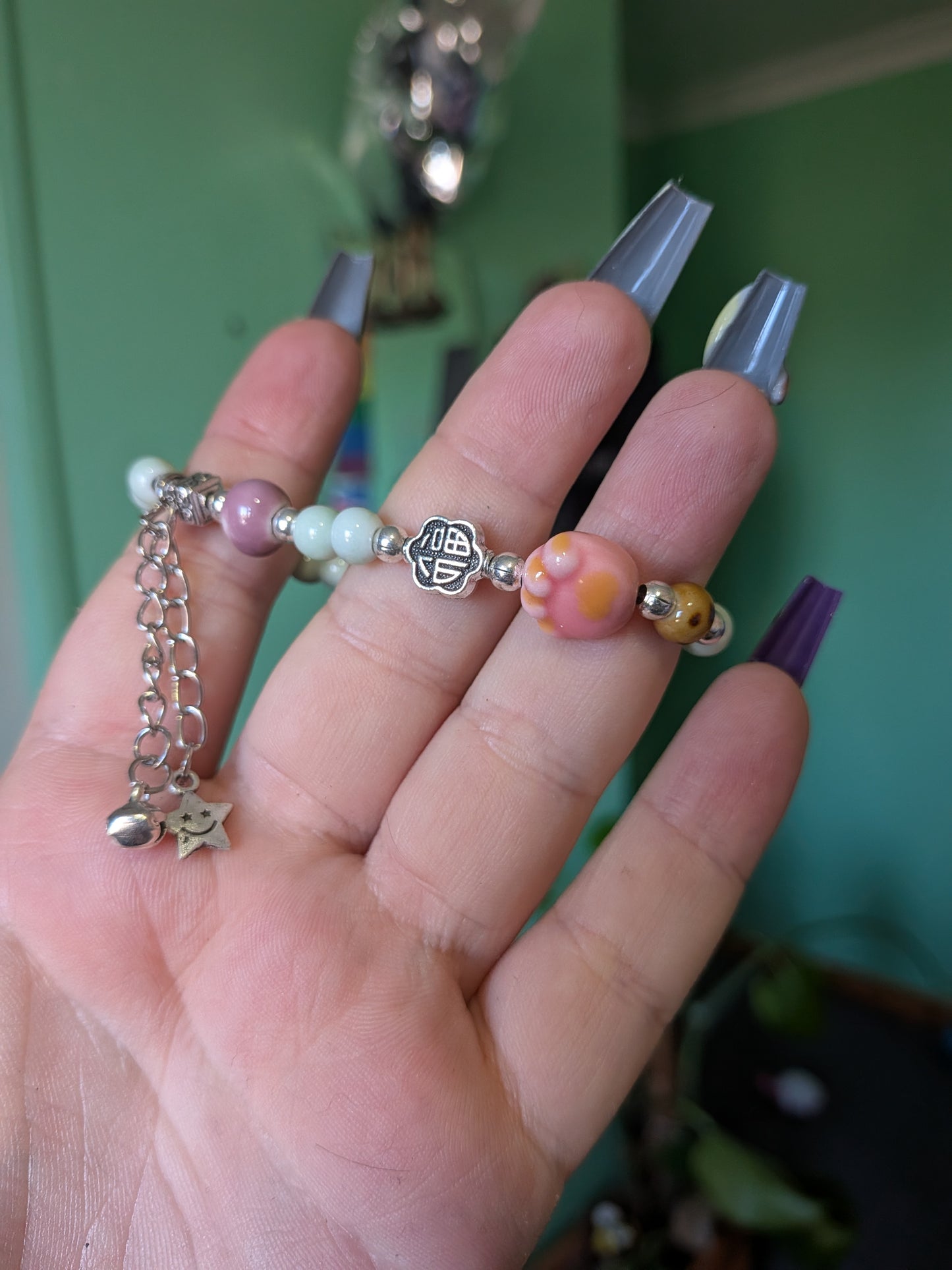 Pink paw bracelet