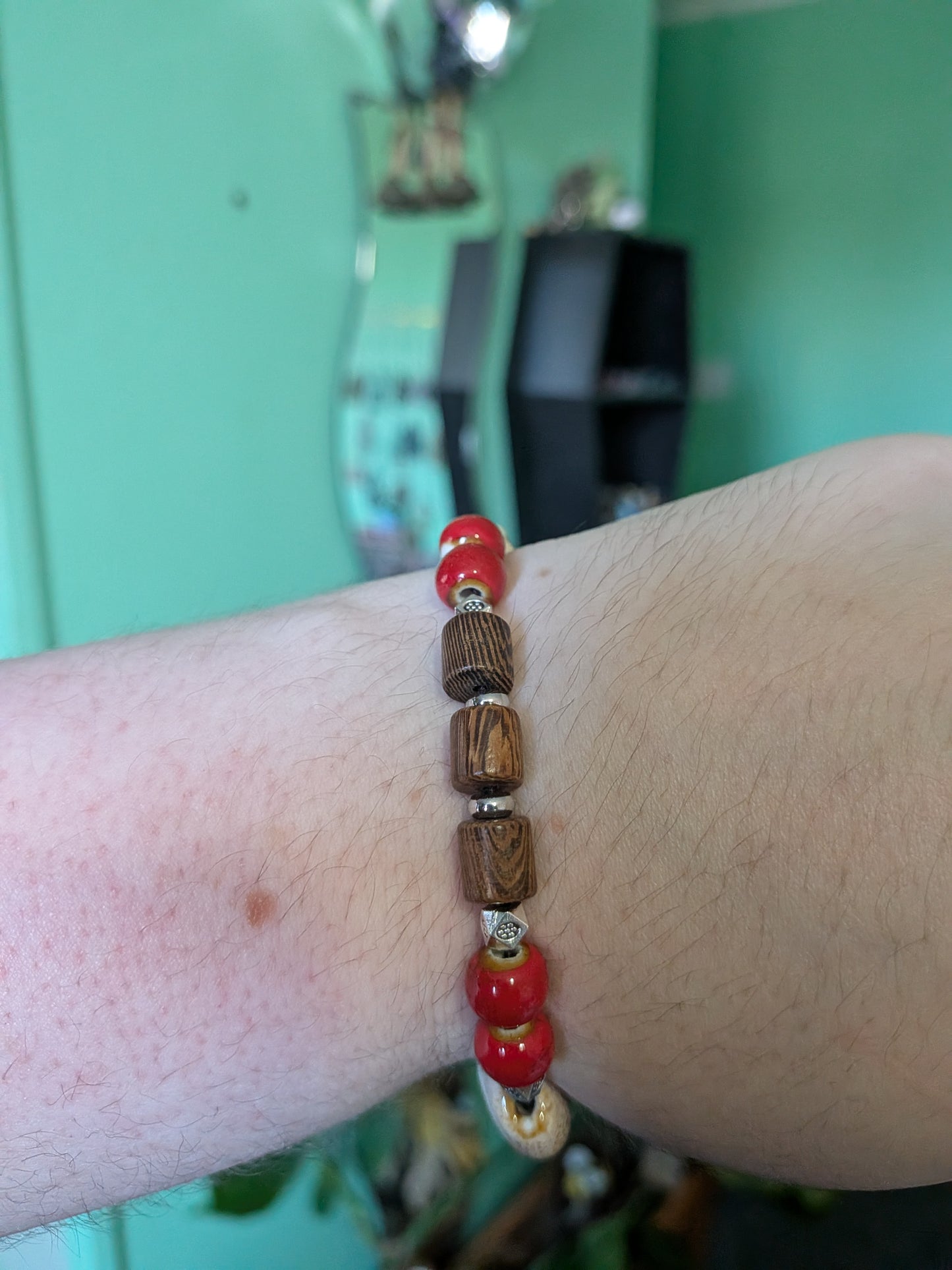 Wealth with wood bracelet