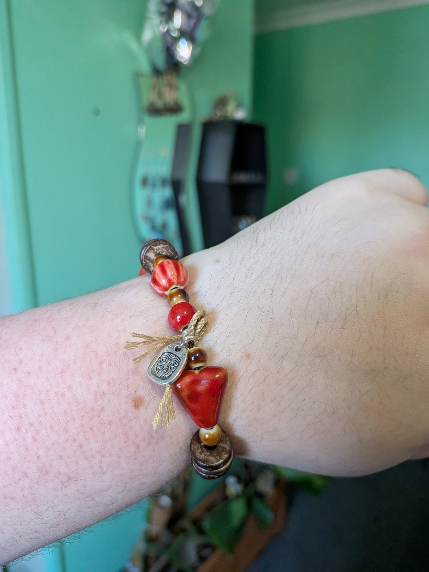 Red wealth bringer bracelet