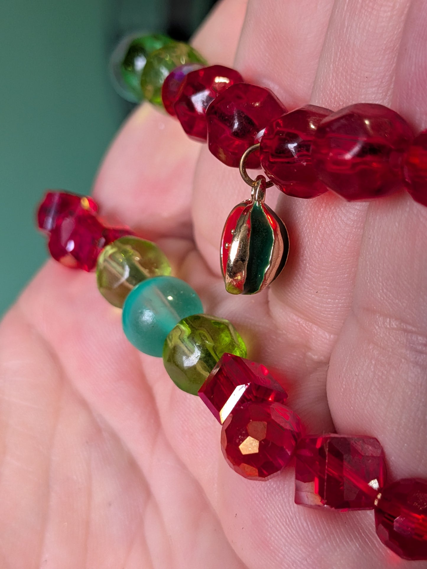 Twinkling Watermelon Bracelet