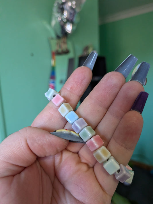 Macron cube bracelet